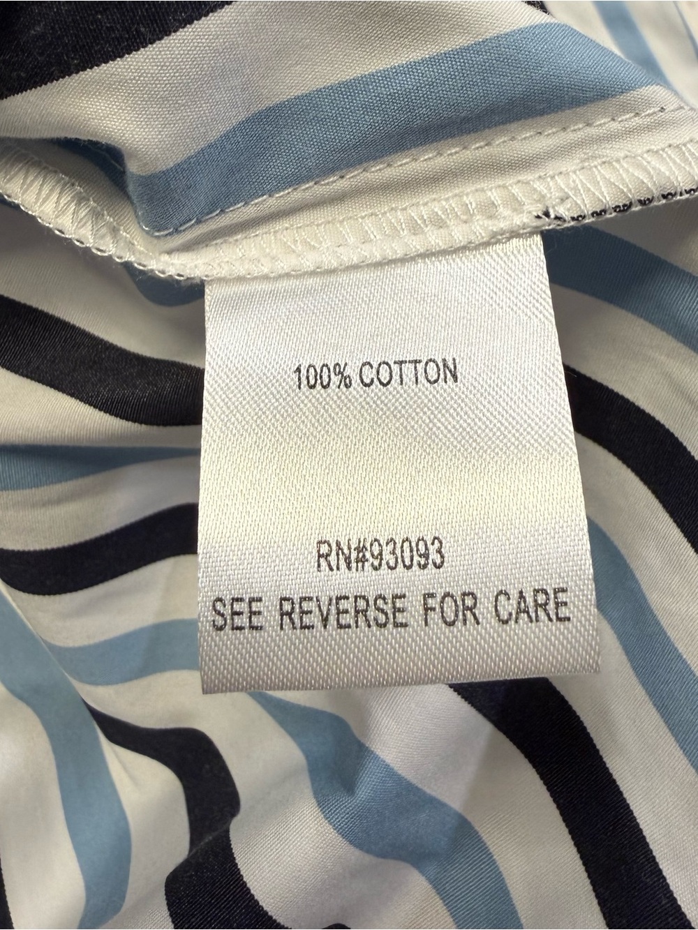Tyler Boe Blue White Stripe Cotton Button Down Shirt Womens Small NWT - Picture 11 of 11